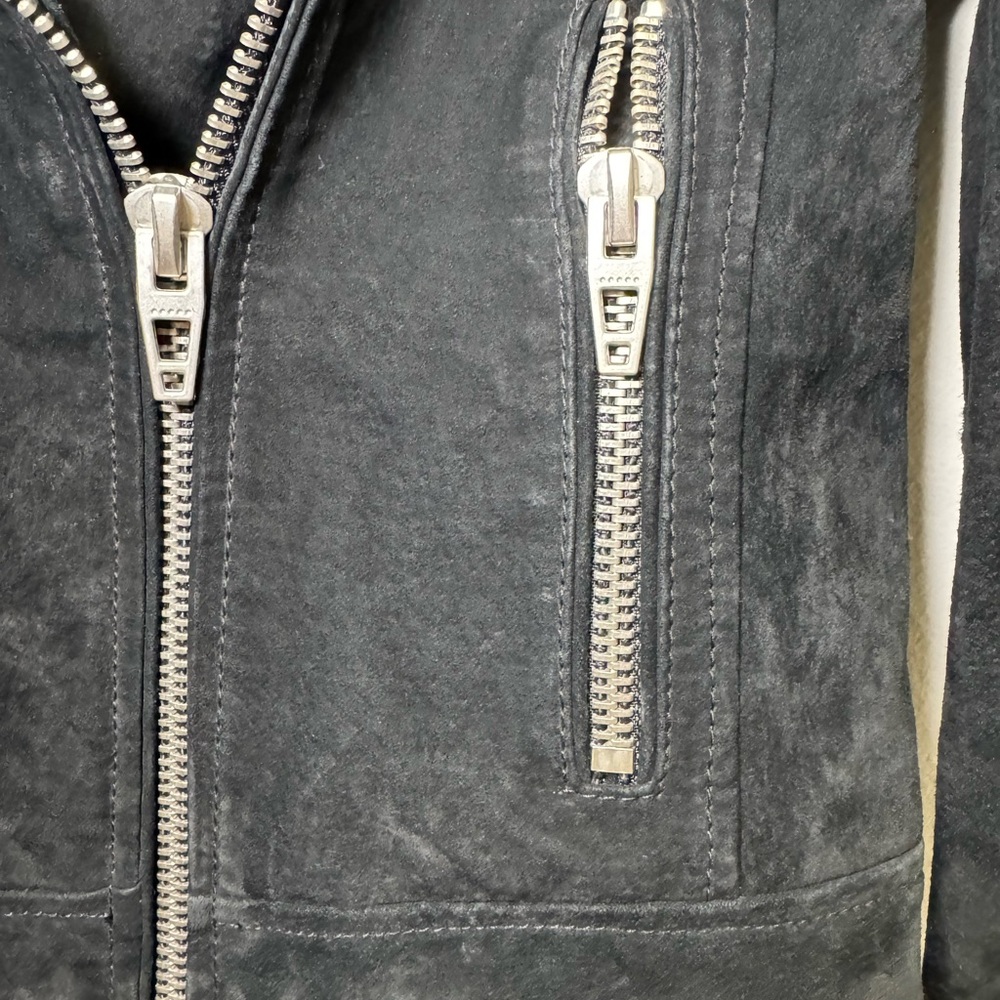 BLANKNYC Black Suede Moto Jacket – 100% Leather – Size XS - Picture 3 of 9